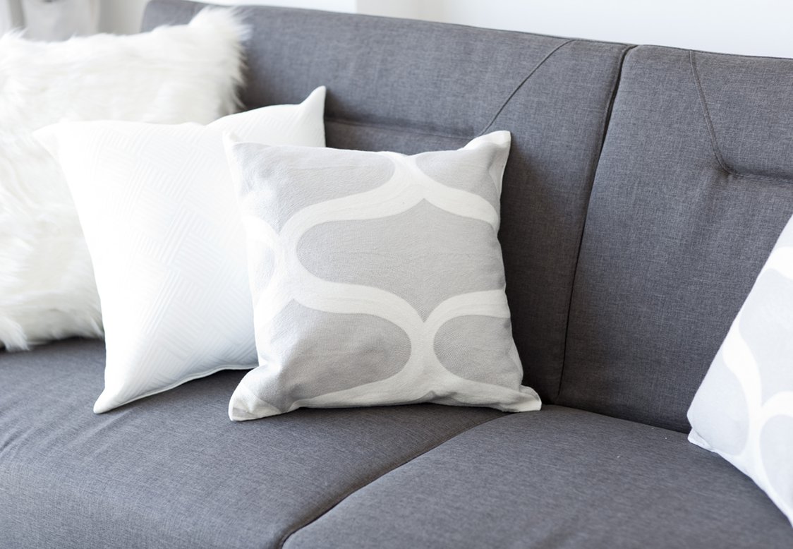 White soft cushion